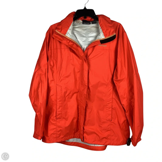 Jacket Windbreaker By Marmot In Orange, Size: Xl
