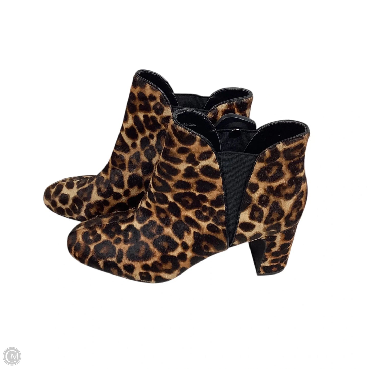 Boots Ankle Heels By White House Black Market In Animal Print, Size: 8.5
