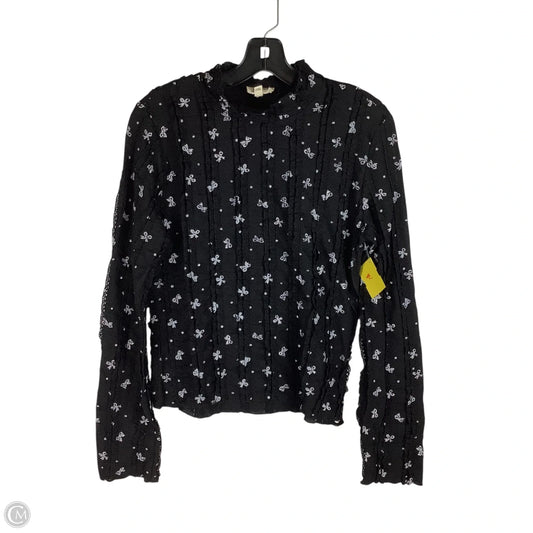 Top Long Sleeve By Umgee In Black, Size: L