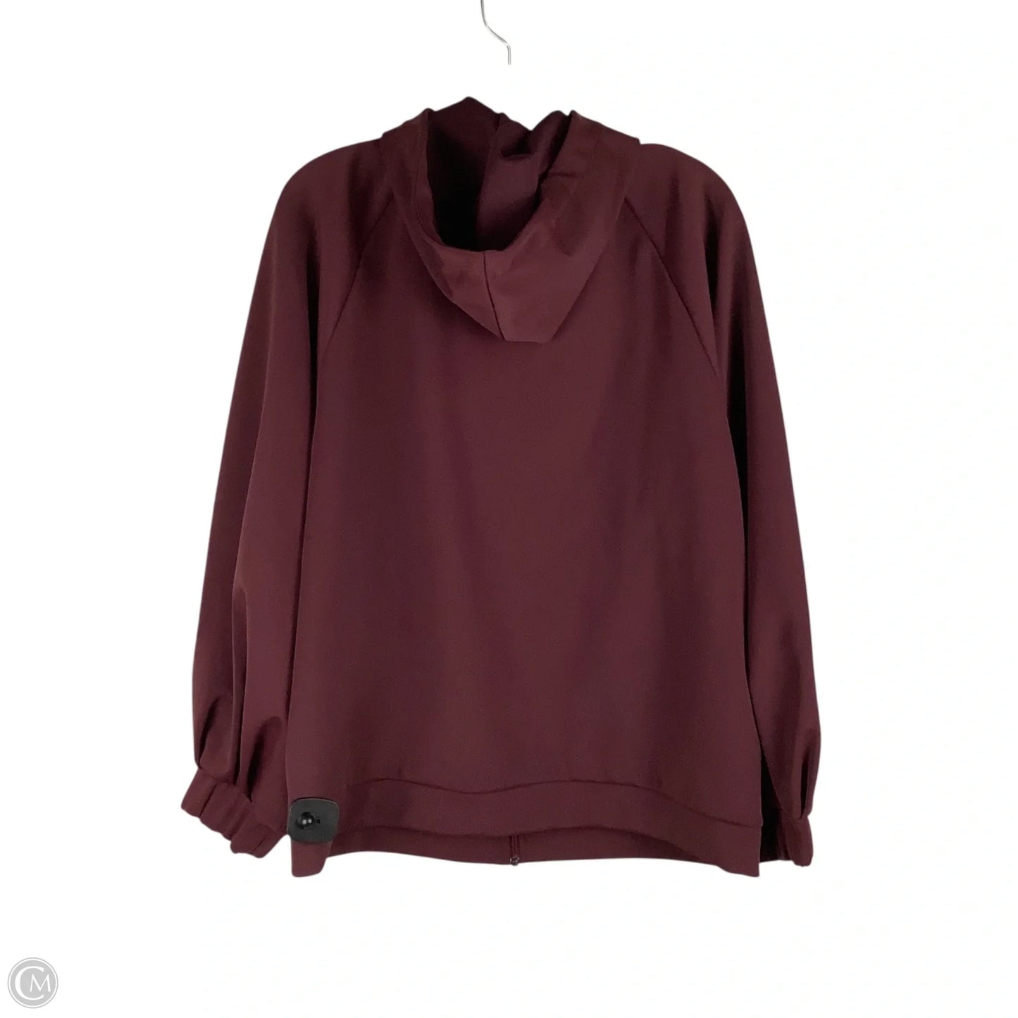Athletic Jacket By Cmc In Maroon, Size: M