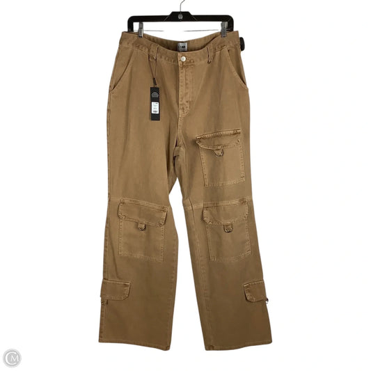 Pants Cargo & Utility By Fashion Nova In Tan, Size: 14
