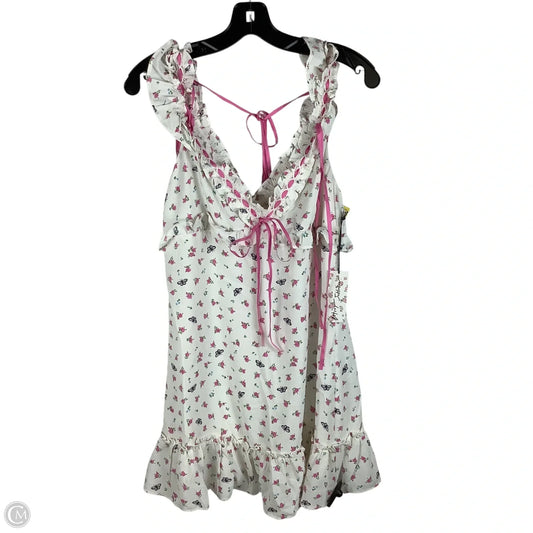 Dress Party Short By Betsey Johnson/Forever 21 In Floral Print, Size: M