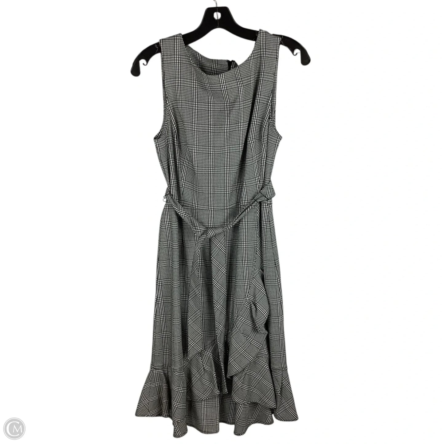 Dress Work By Calvin Klein In Black & White, Size: 8