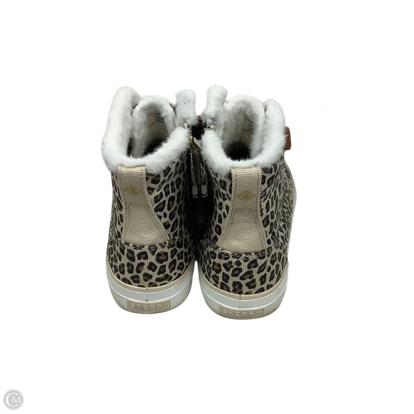 Boots Ankle Flats By Sperry In Animal Print, Size: 9.5