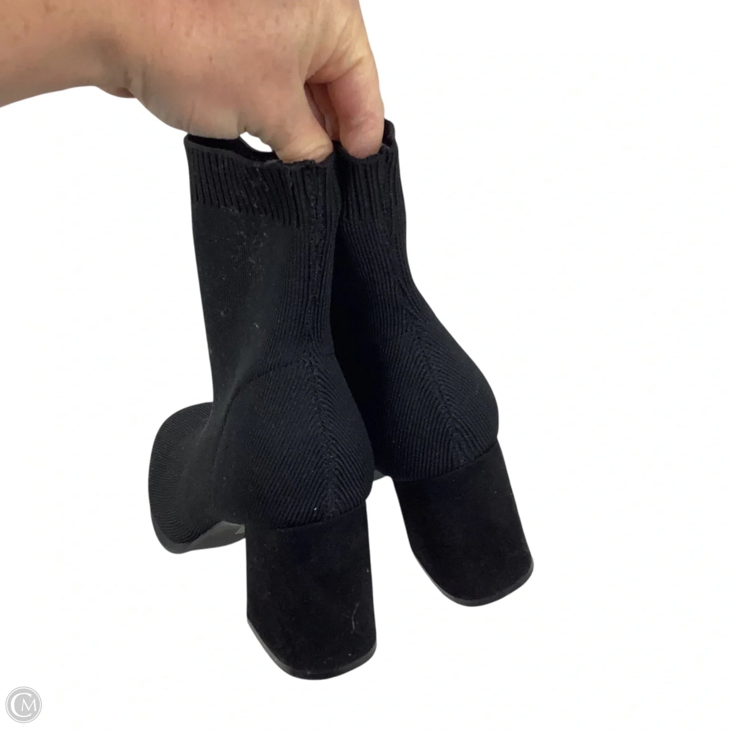 Boots Ankle Heels By Mia In Black, Size: 9