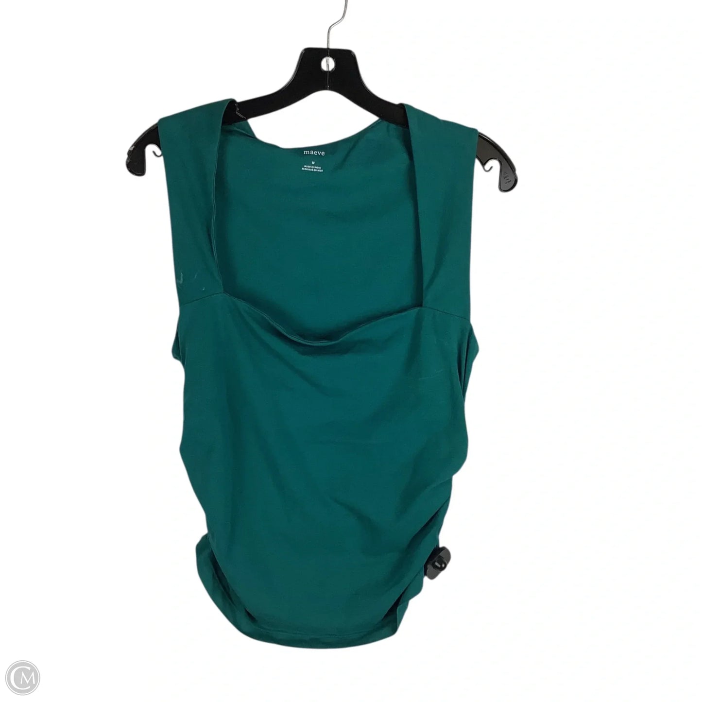 Top Sleeveless By Maeve In Teal, Size: M