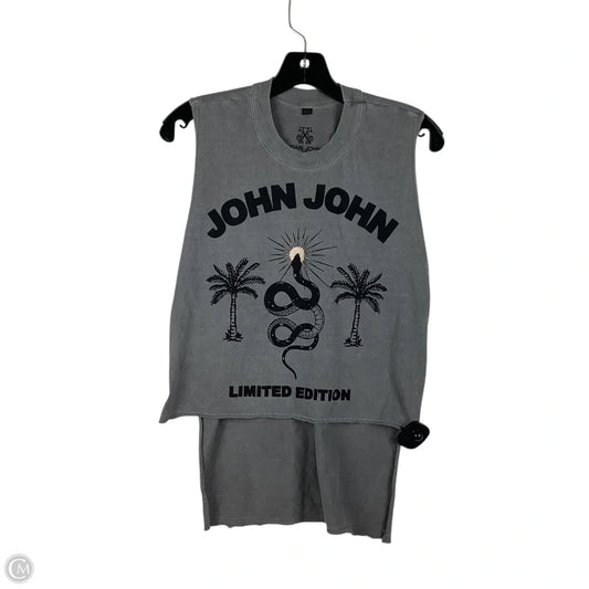 Top Sleeveless By Cmc In Grey, Size: S