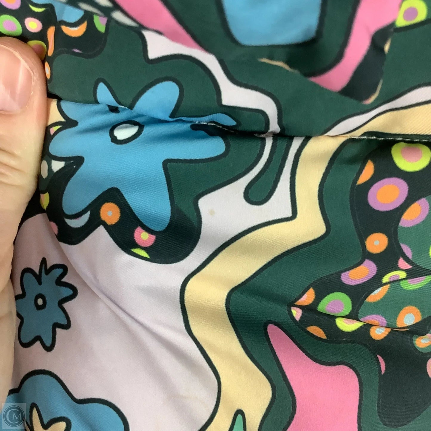 Coat Puffer & Quilted By Cmc In Multi-colored, Size: M (AS IS)