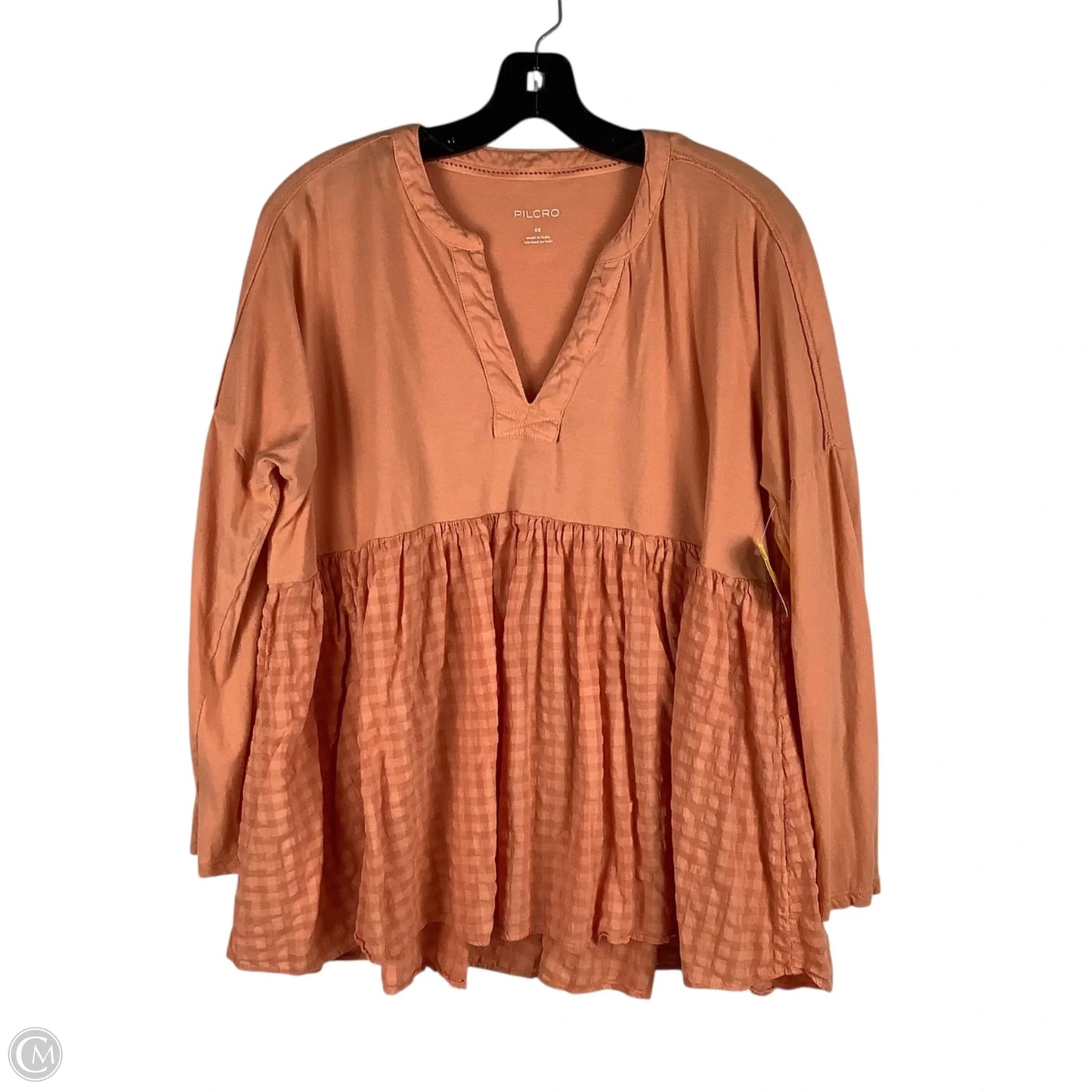 Top Long Sleeve By Pilcro In Orange, Size: Xs