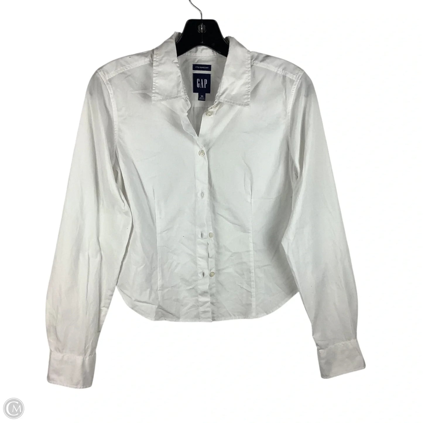 Top Long Sleeve By Gap In White, Size: Xs