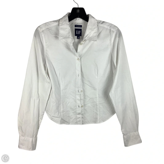 Top Long Sleeve By Gap In White, Size: Xs
