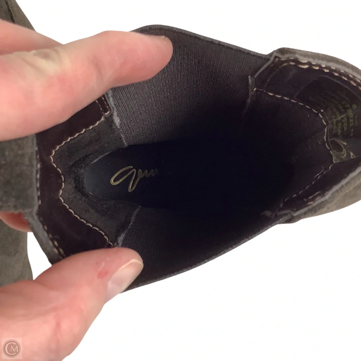 Boots Ankle Heels By Cmc In Brown, Size: 8 (39)