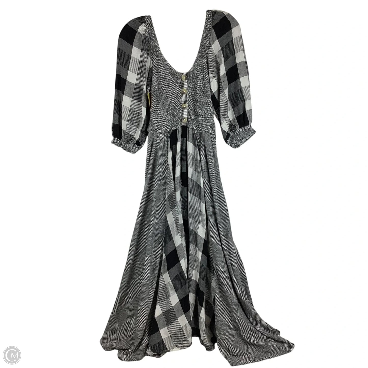 Dress Casual Maxi By Free People In Checkered Pattern, Size: S