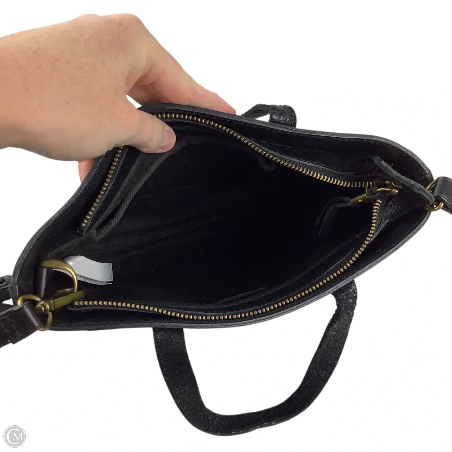 Crossbody Leather By Madewell, Size: Medium