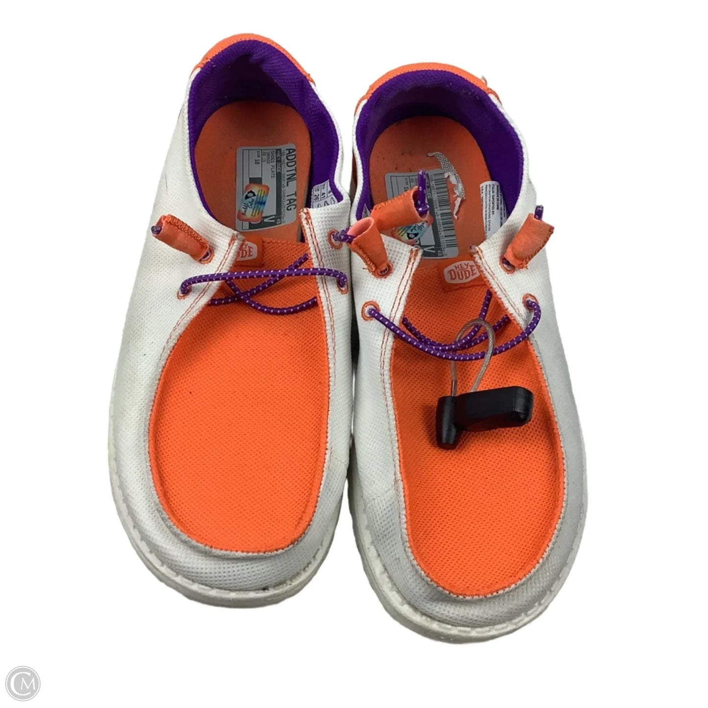 Shoes Flats By Hey Dude In Orange, Size: 10