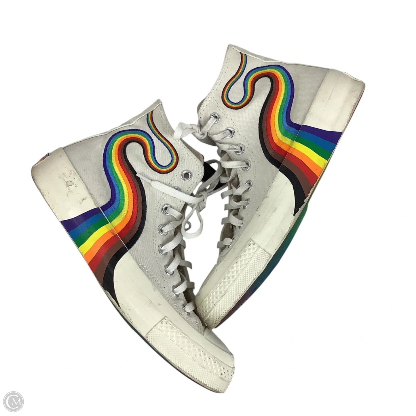 Shoes Sneakers By Converse In Rainbow Print, Size: 9