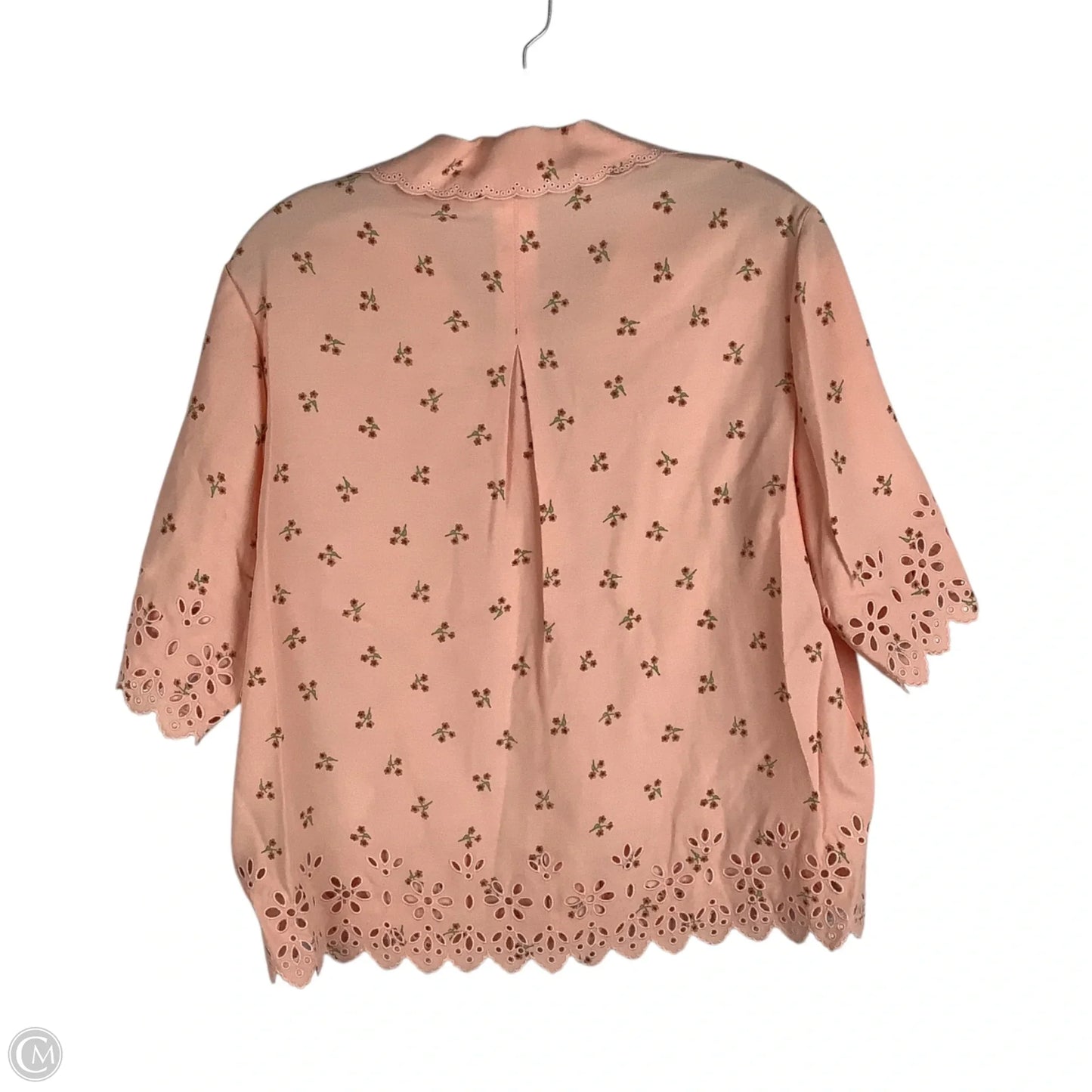 Top Short Sleeve Designer By Coach In Pink, Size: 4