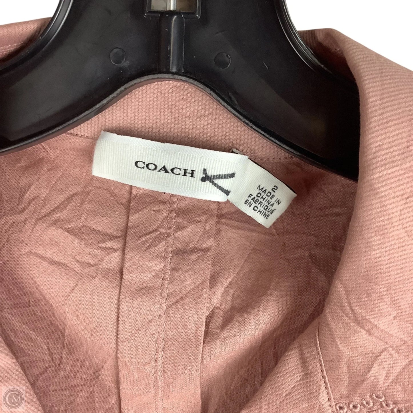 Top Short Sleeve Designer By Coach In Purple, Size: 2