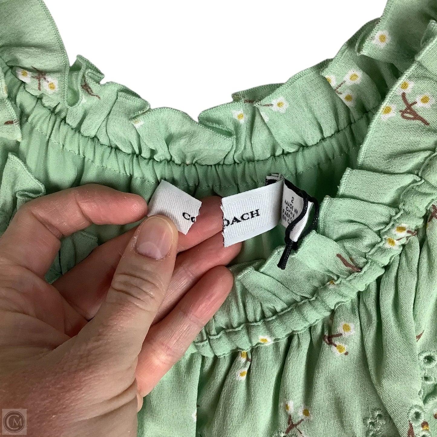 Dress Designer By Coach In Green, Size: 2