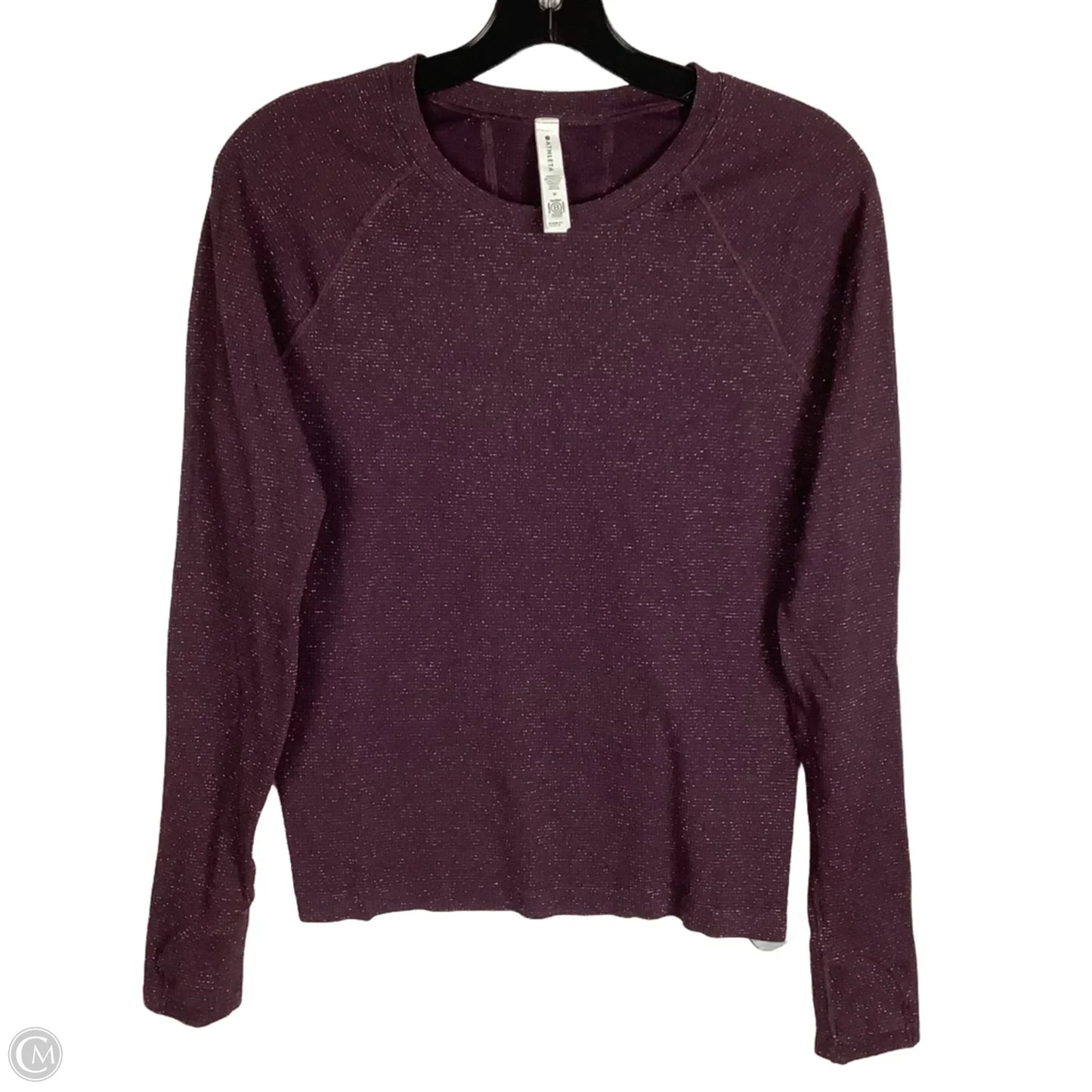Athletic Top Long Sleeve Crewneck By Athleta In Purple, Size: M