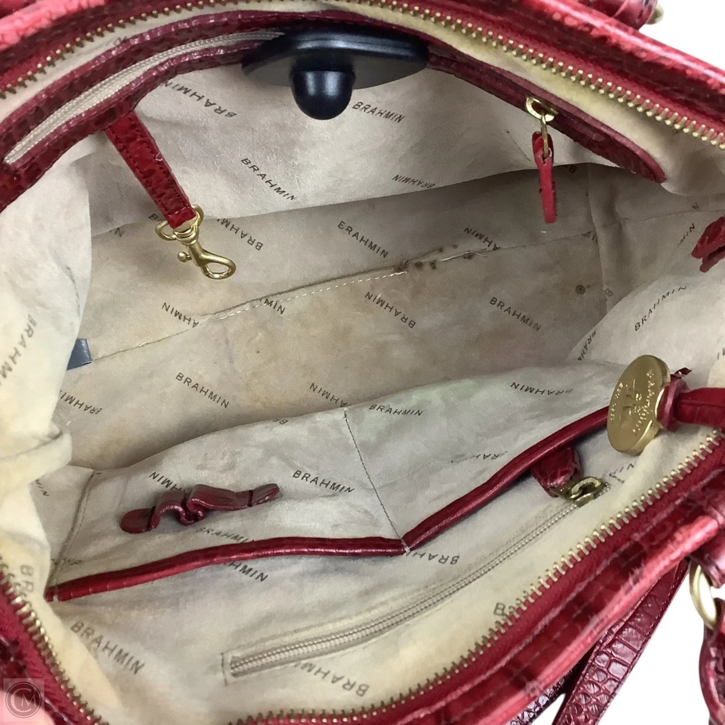 Handbag Designer By Brahmin, Size: Medium