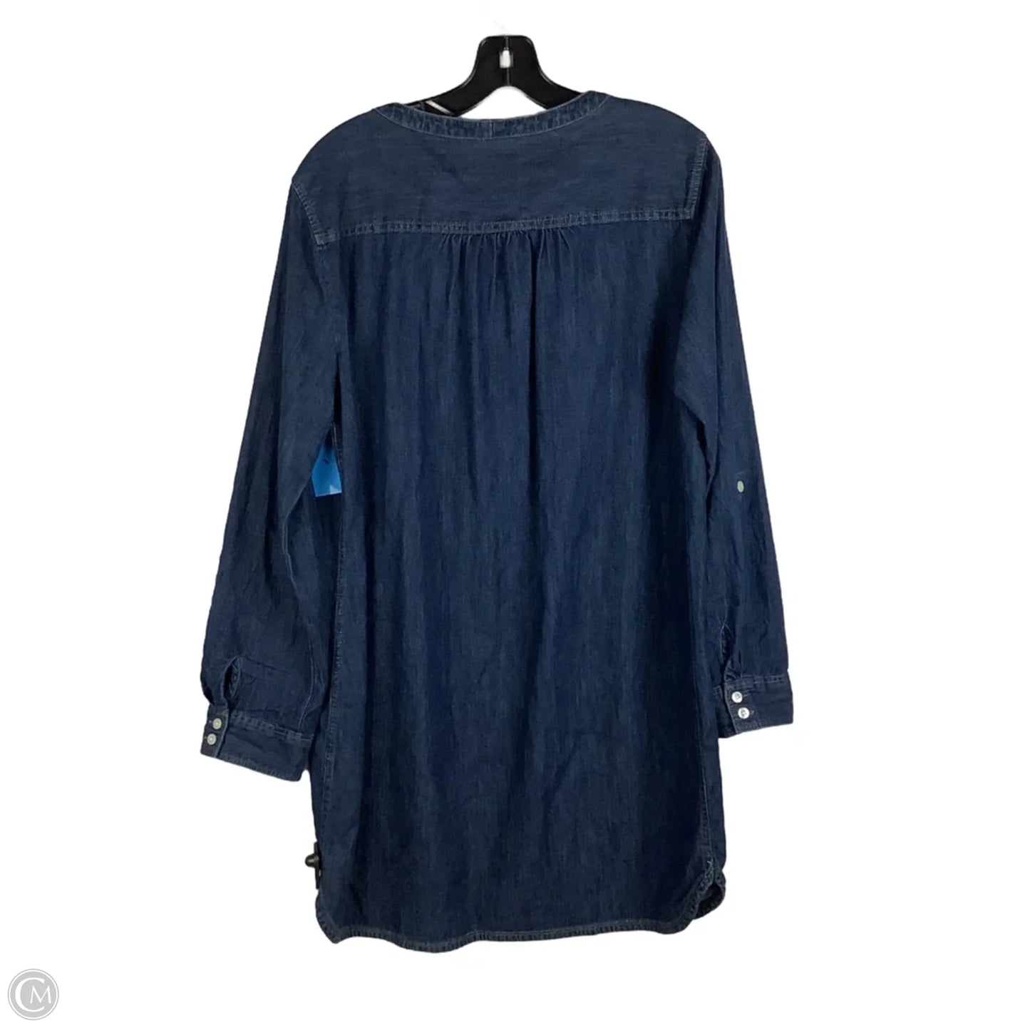 Dress Casual Midi By Express In Blue Denim, Size: L