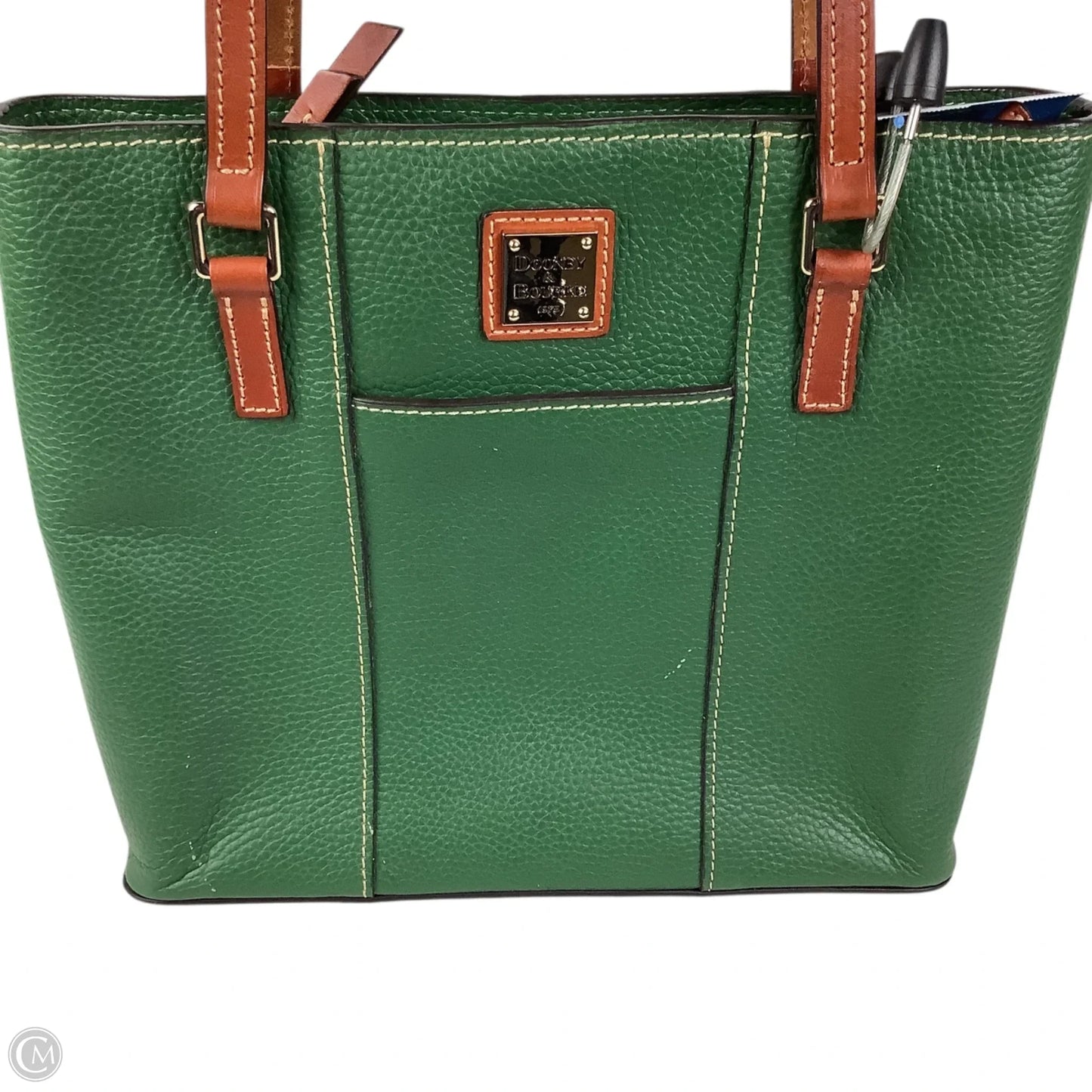 Handbag Designer Leather By Dooney And Bourke, Size: Medium