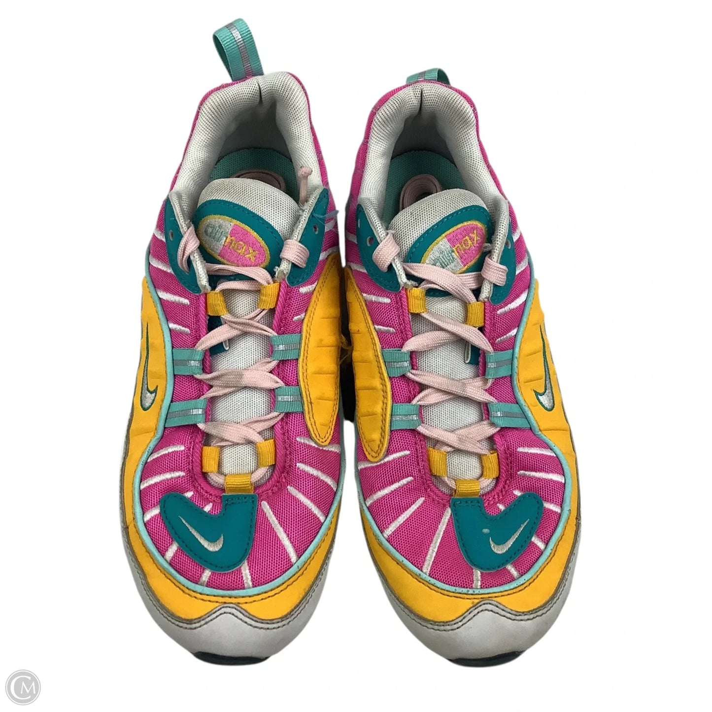 Shoes Athletic By Nike In Pink & Yellow, Size: 8