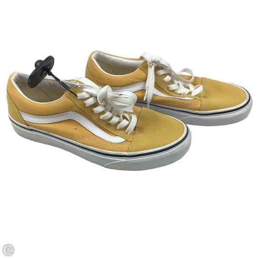 Shoes Sneakers By Vans In Yellow, Size: 7.5