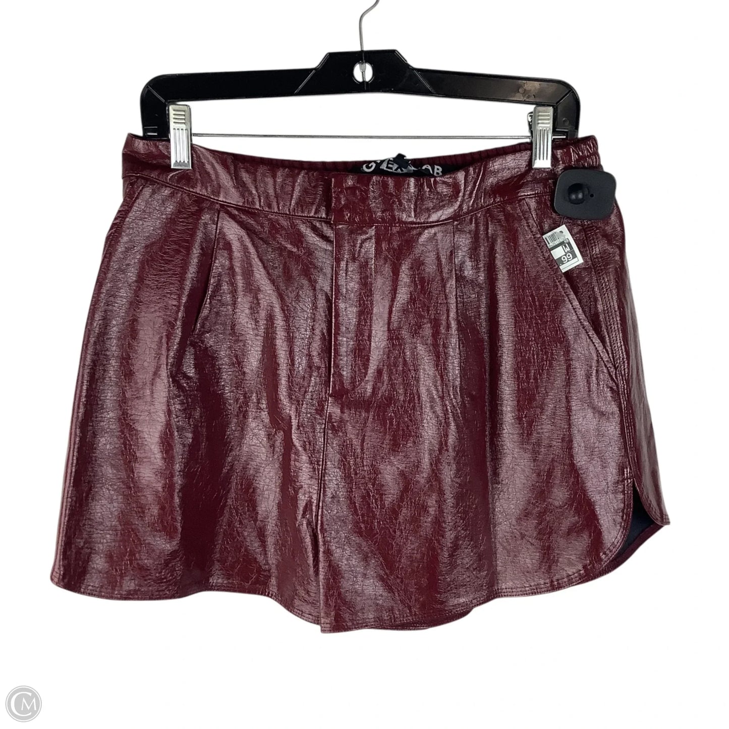 Shorts By Grey Lab In Maroon, Size: L