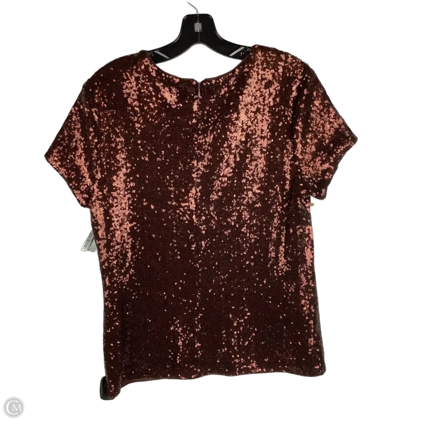 Top Short Sleeve By Bailey 44 In Brown, Size: Xl