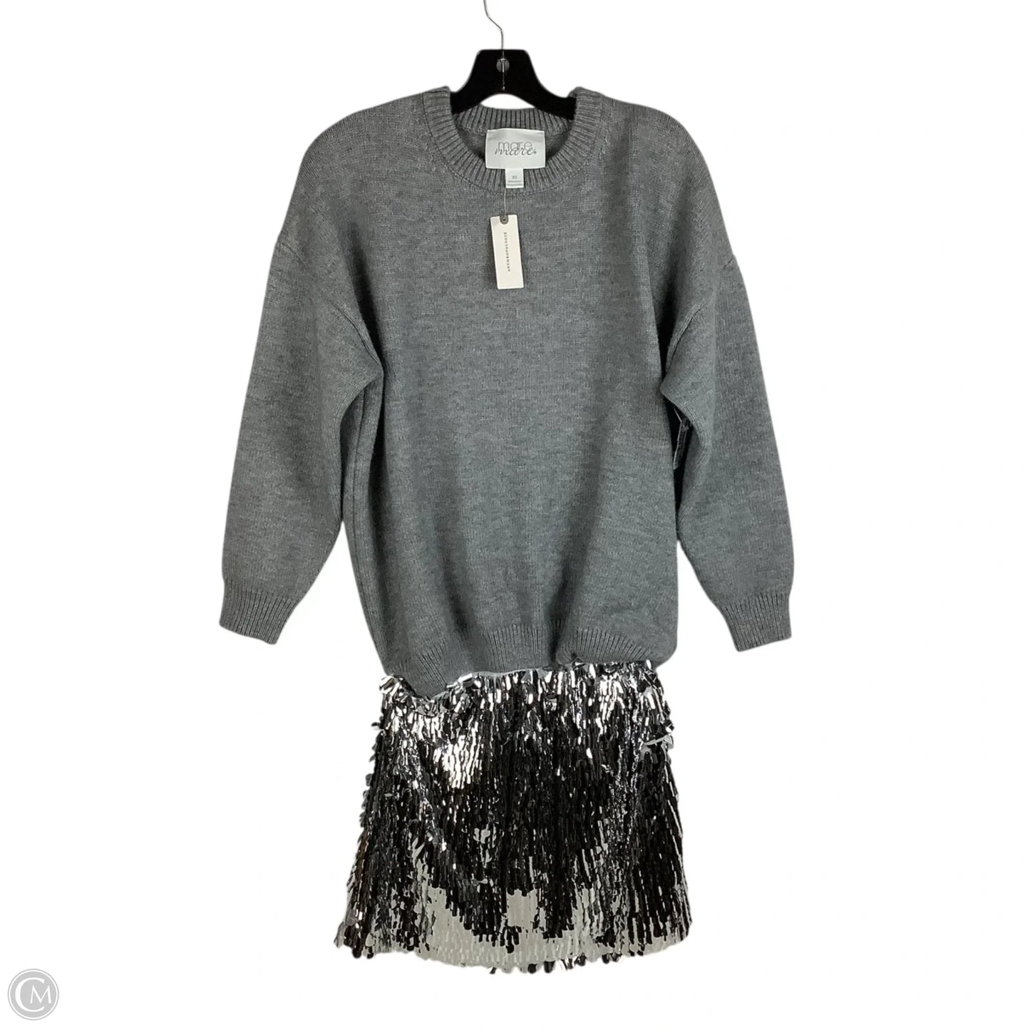 Dress Sweater By Mare Mare In Grey, Size: Xs