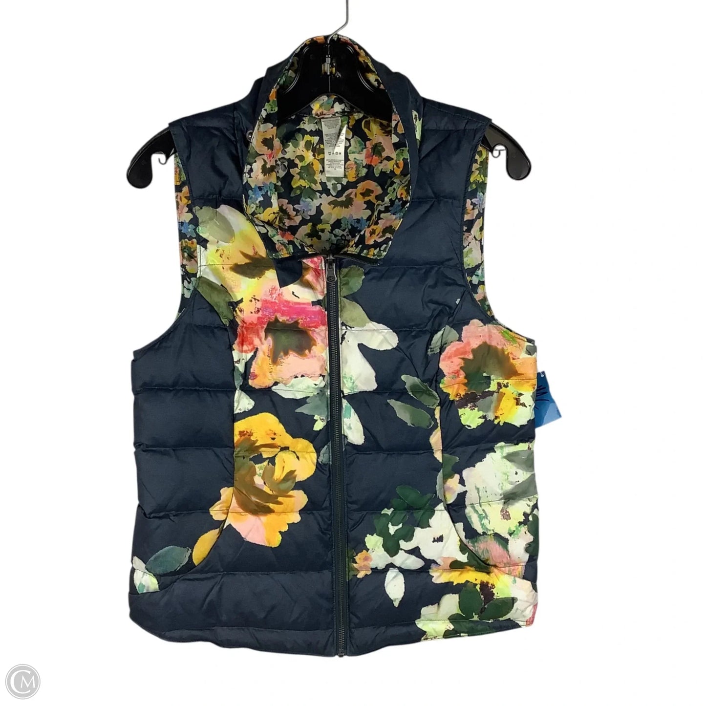Vest Puffer & Quilted By Clothes Mentor In Floral Print, Size: S