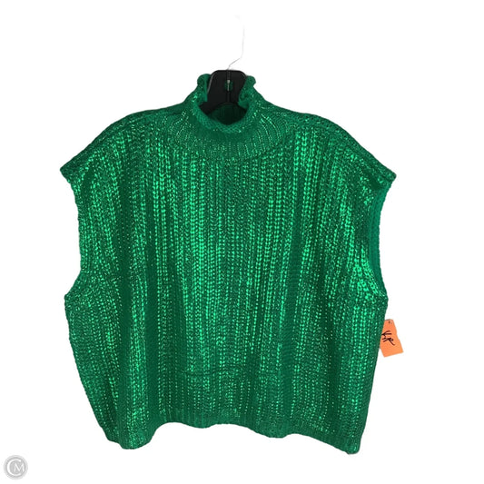 Sweater Short Sleeve By She + Sky In Green, Size: L