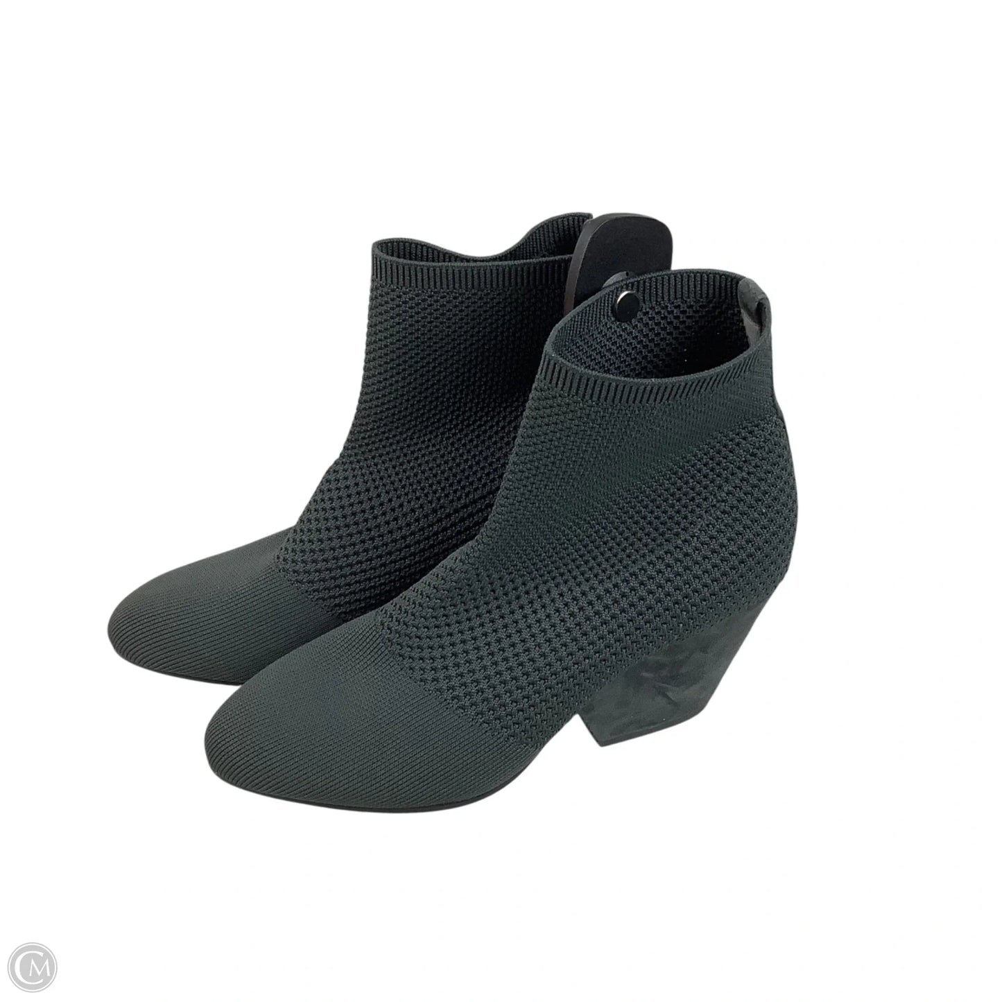 Boots Ankle Heels By Eileen Fisher In Grey, Size: 7.5