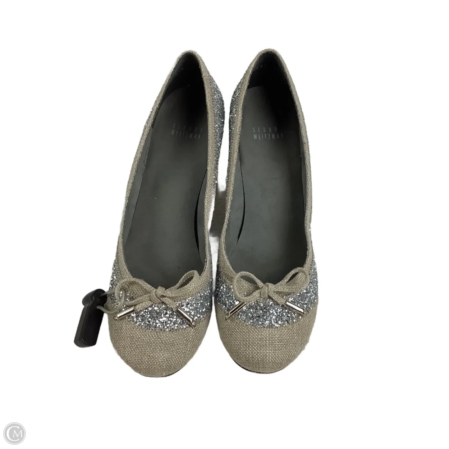 Shoes Designer By Stuart Weitzman In Silver, Size: 8