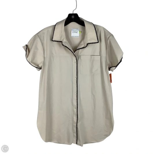 Top Short Sleeve By Lysse In Cream, Size: M