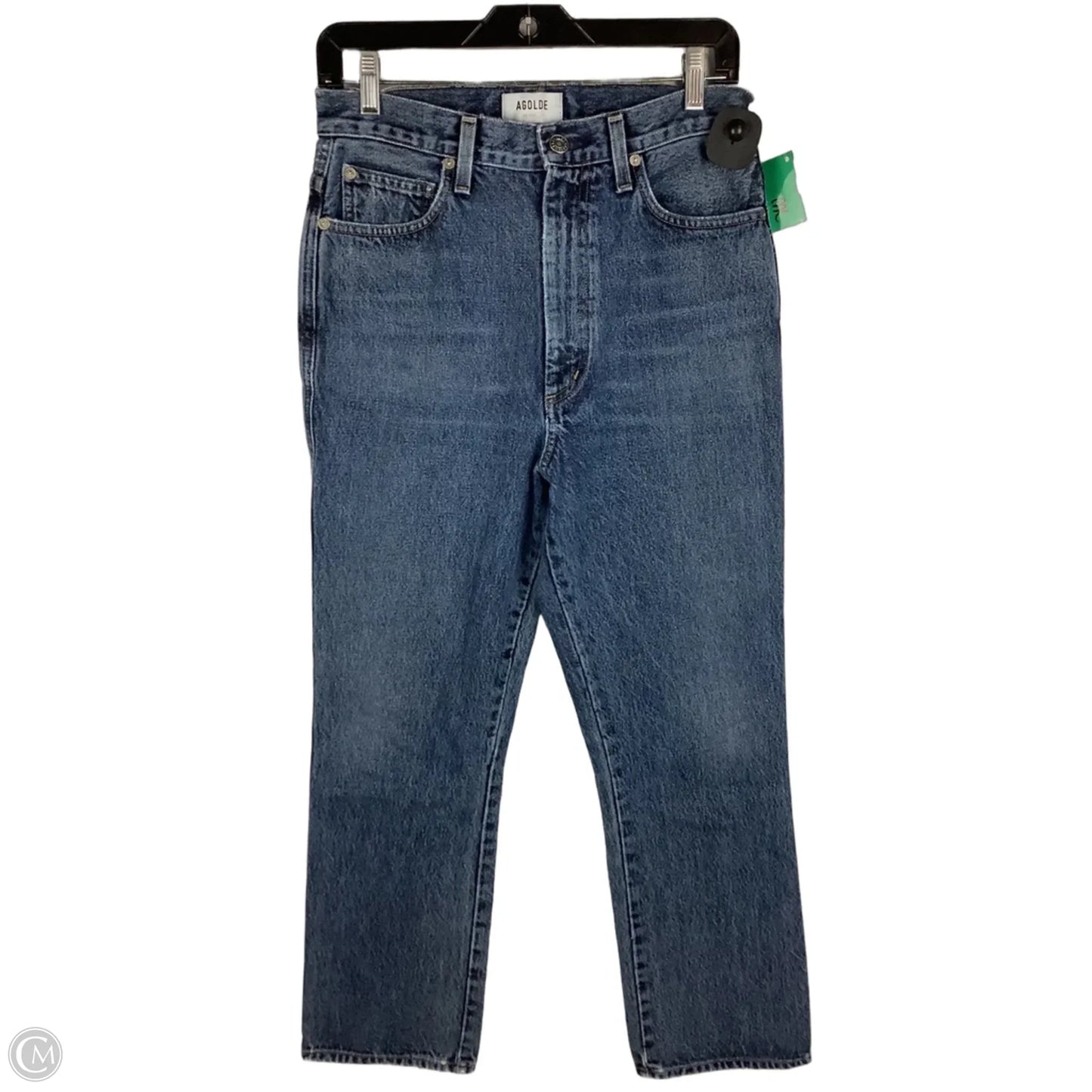 Jeans Straight By Agolde In Blue Denim, Size: 27(4)