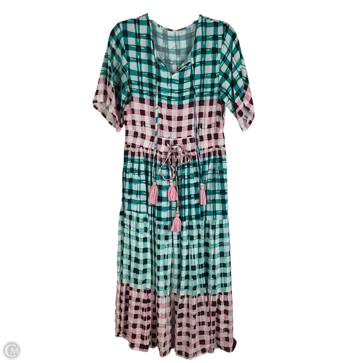 Dress Party Long By Cmc In Blue & Pink, Size: S
