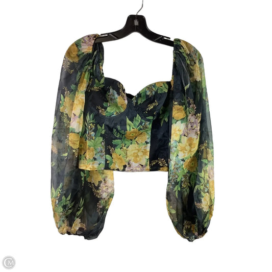 Top Long Sleeve By Lulus In Floral Print, Size: M