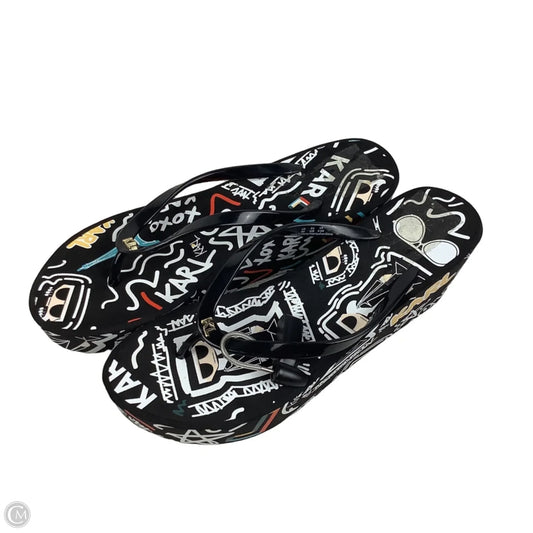 Sandals Designer By Karl Lagerfeld In Multi-colored, Size: 9