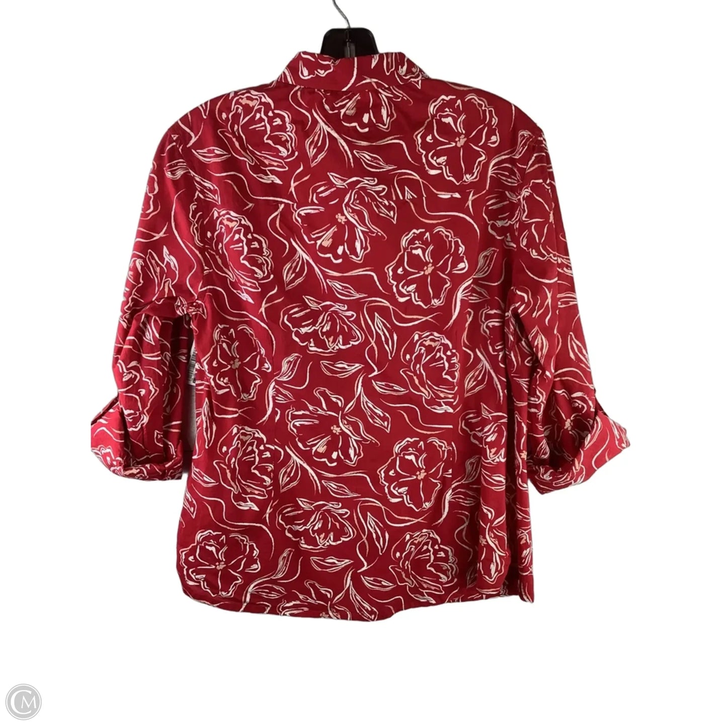 Top Short Sleeve By Cmc In Red, Size: 8