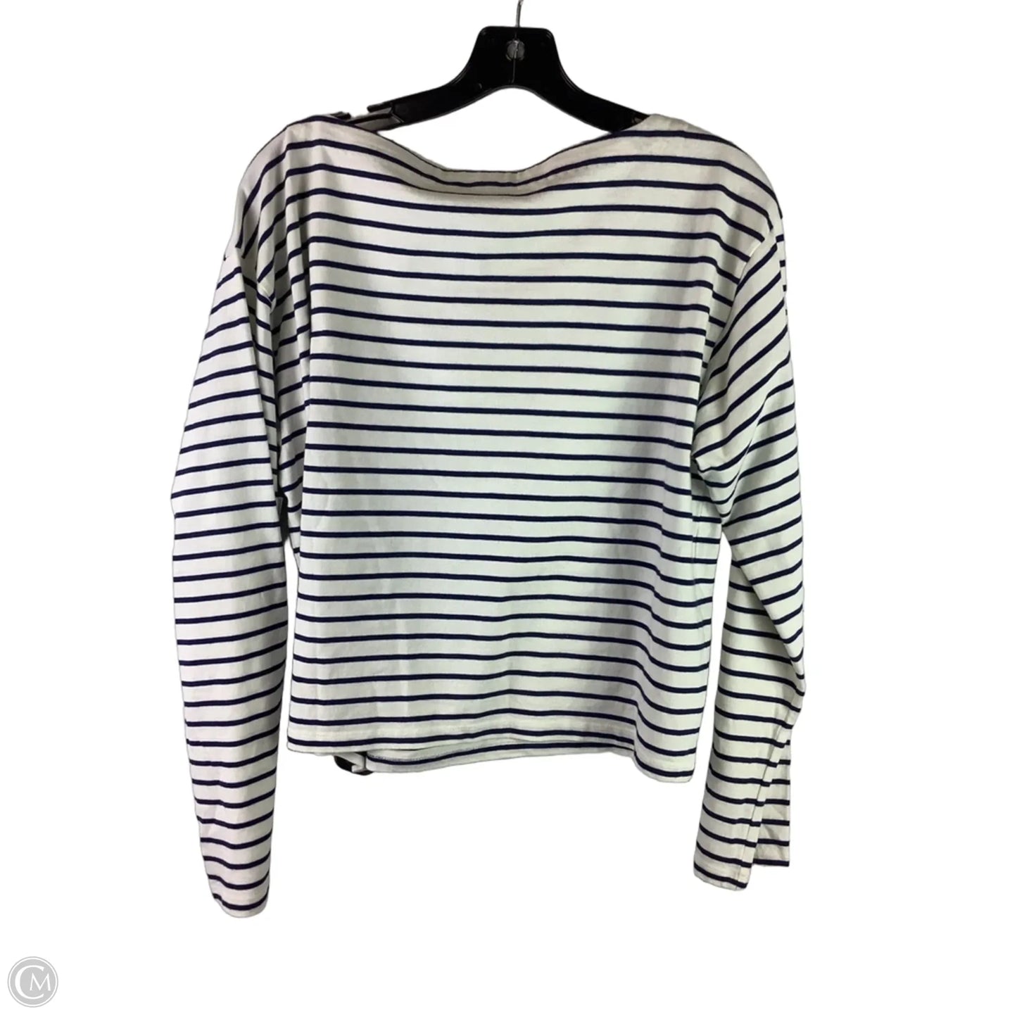 Top Long Sleeve By J. Crew In Striped Pattern, Size: M