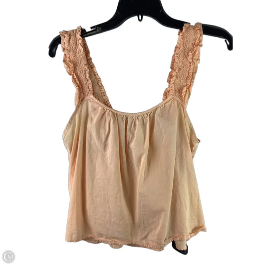 Top Sleeveless By Cmc In Peach, Size: S