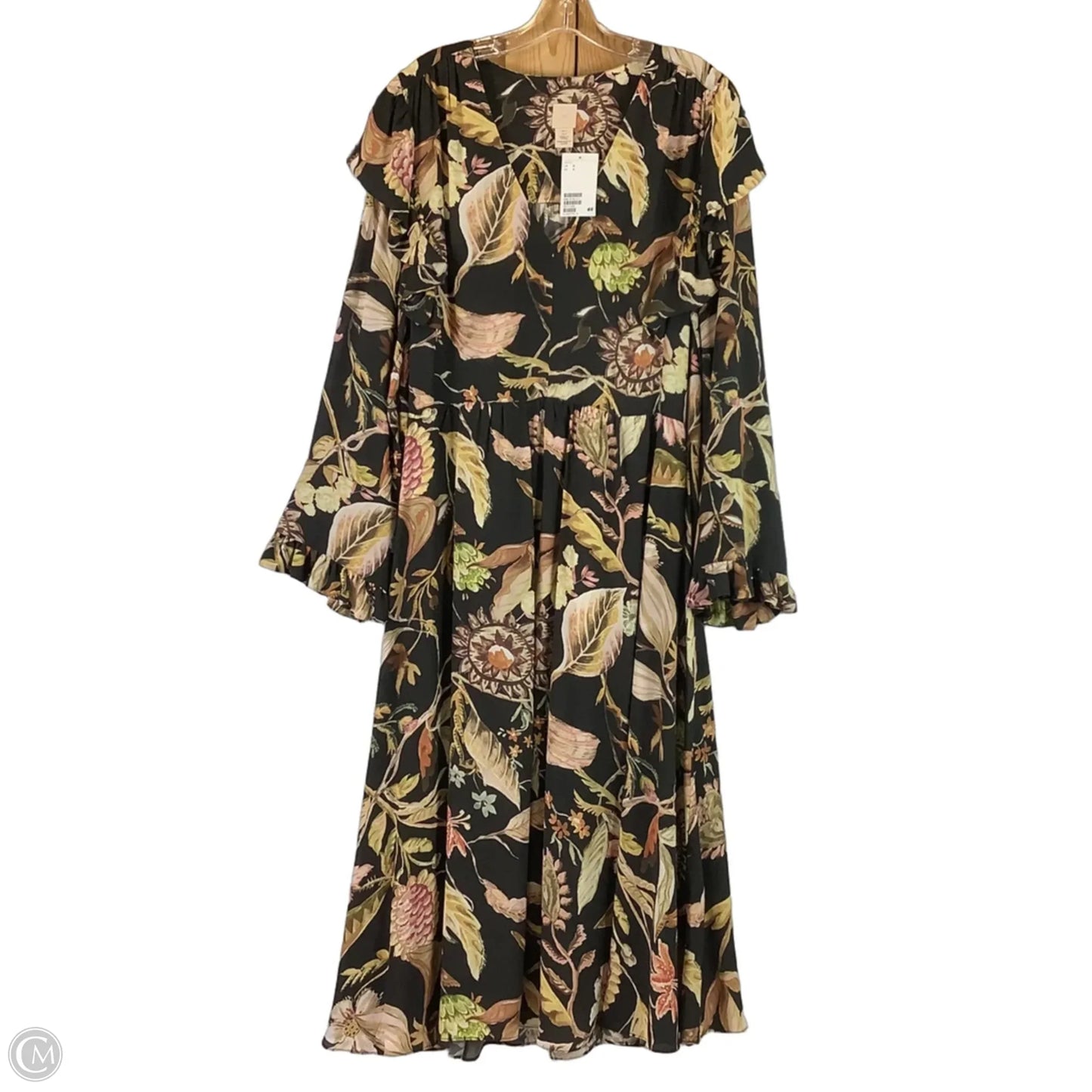 Dress Casual Maxi By H&m In Floral Print, Size: S