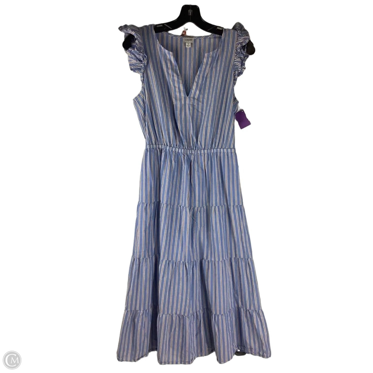 Dress Party Long By J. Crew In Striped Pattern, Size: 4