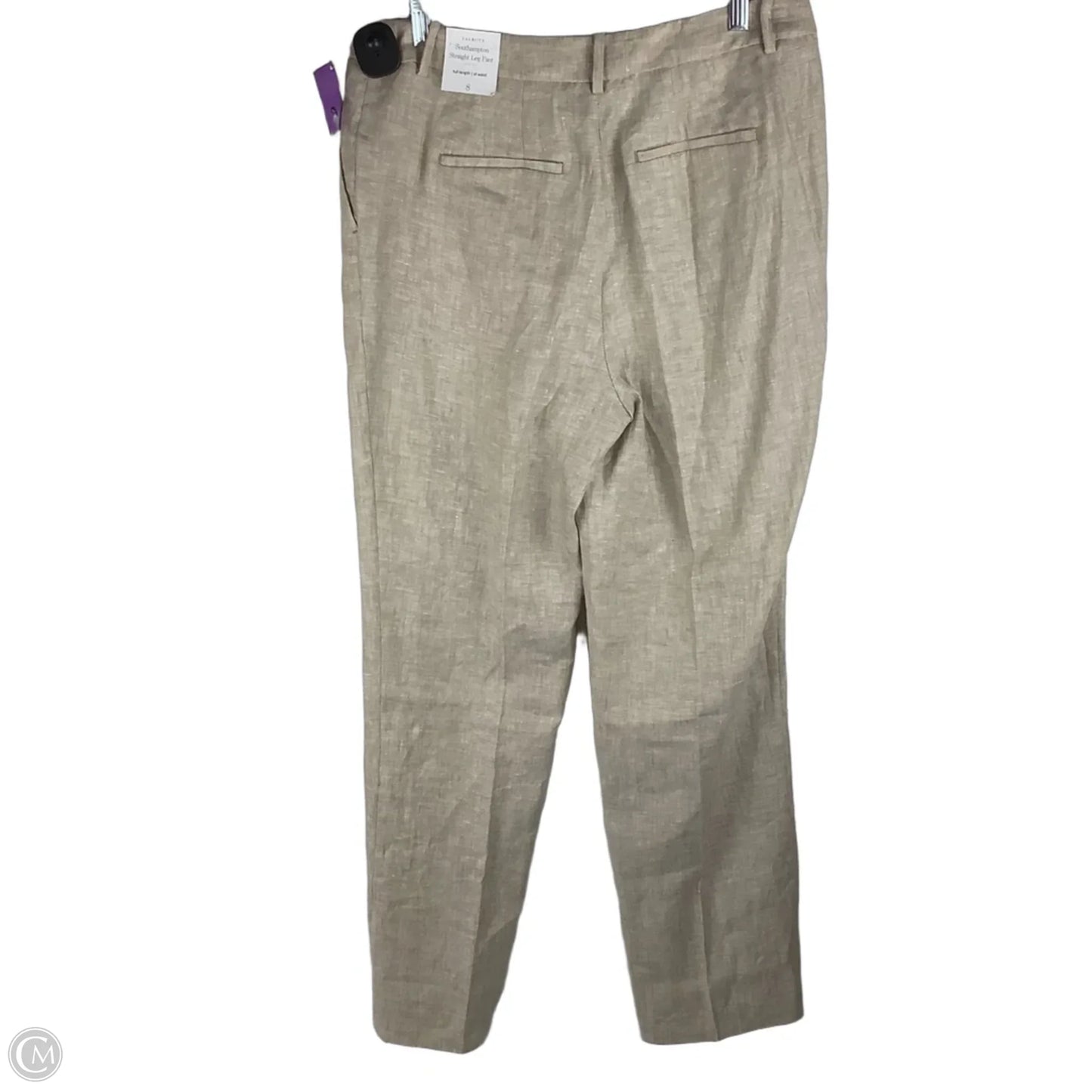 Pants Linen By Talbots In Tan, Size: 8 100% linen
