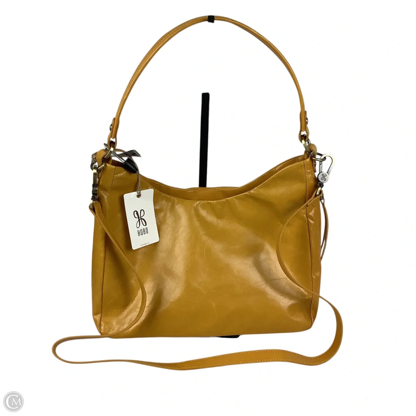 Handbag Leather By Hobo Intl, Size: Medium