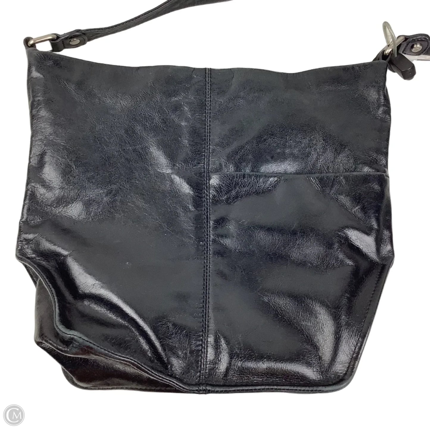 Handbag Leather By Hobo Intl, Size: Medium