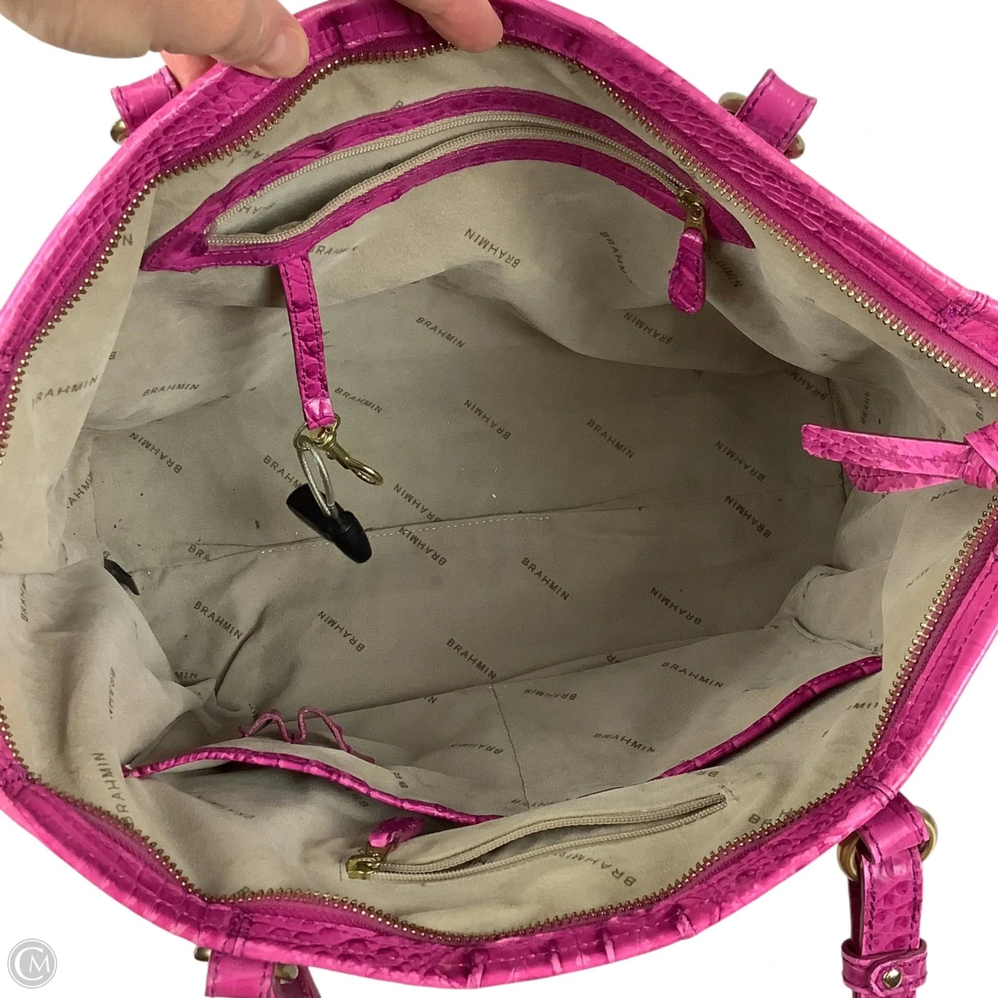 Handbag Designer By Brahmin, Size: Medium
